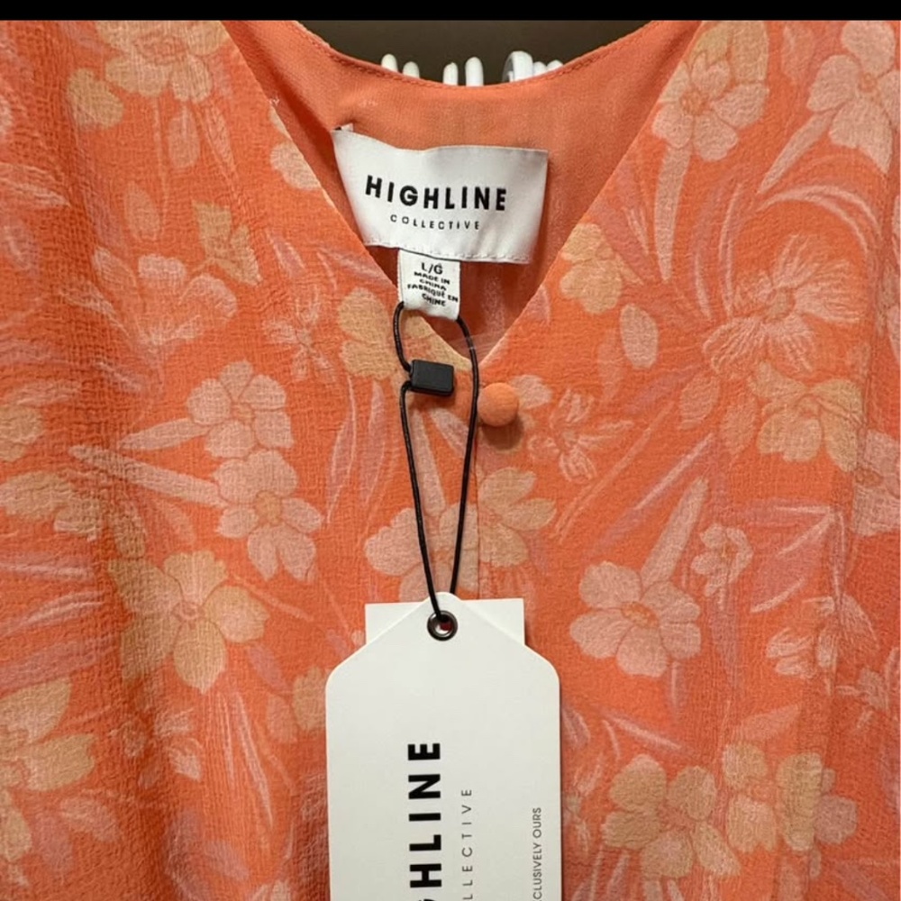 Orange Printed Blouse